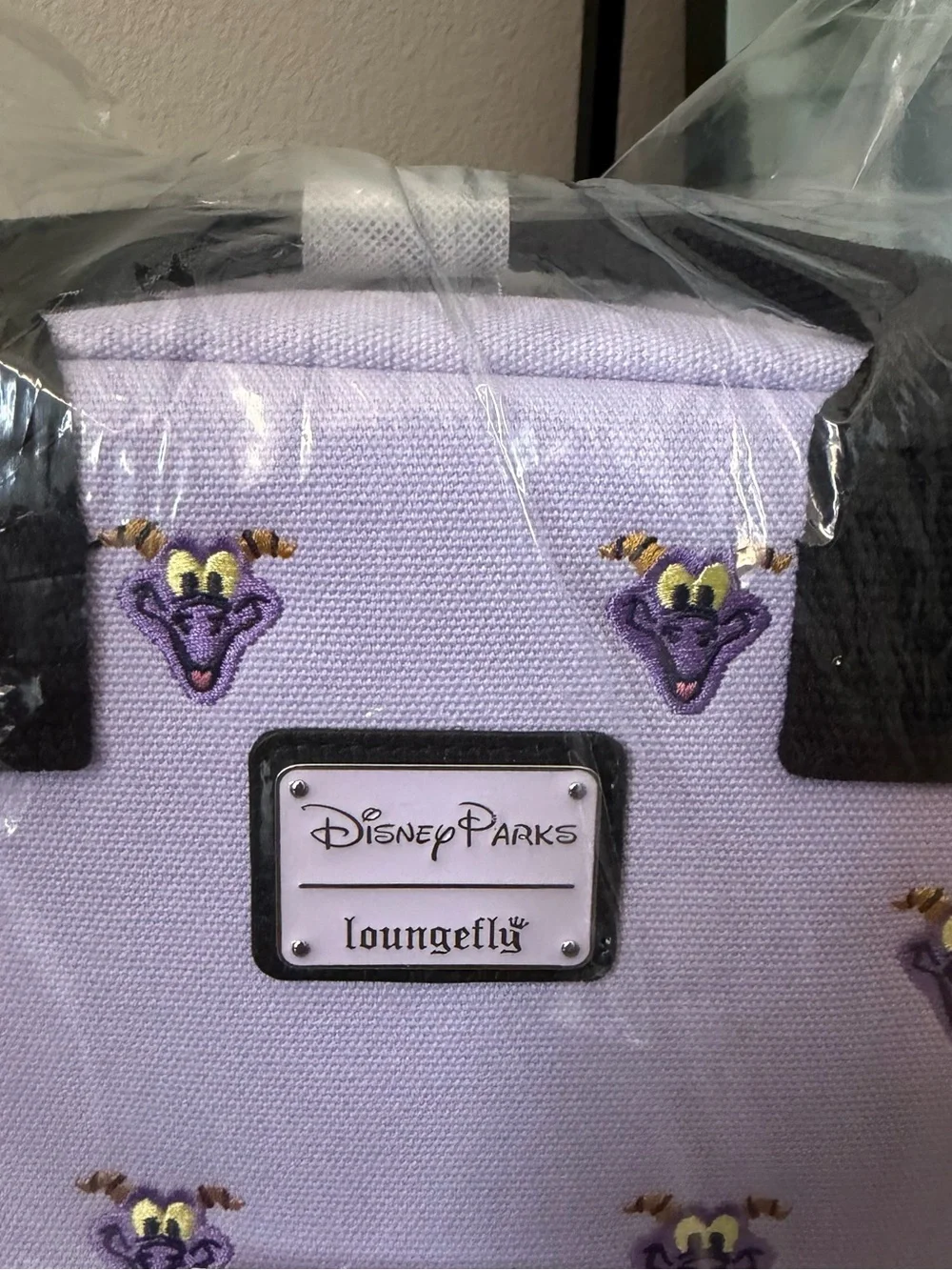 2025 Disney Parks Epcot Figment Purple Canvas Loungefly Backpack NEW